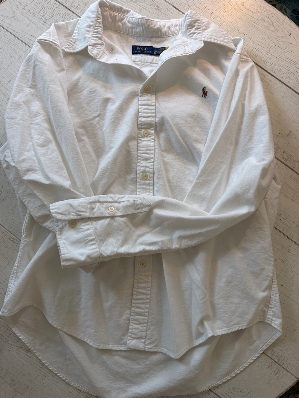Polo by Ralph Lauren White Button-Down Shirt with Polo Pony